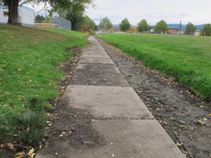 Fascieux Creek since the 1970's soon to be "daylighted" into a more natural creek. This portion will be done in phase 2.